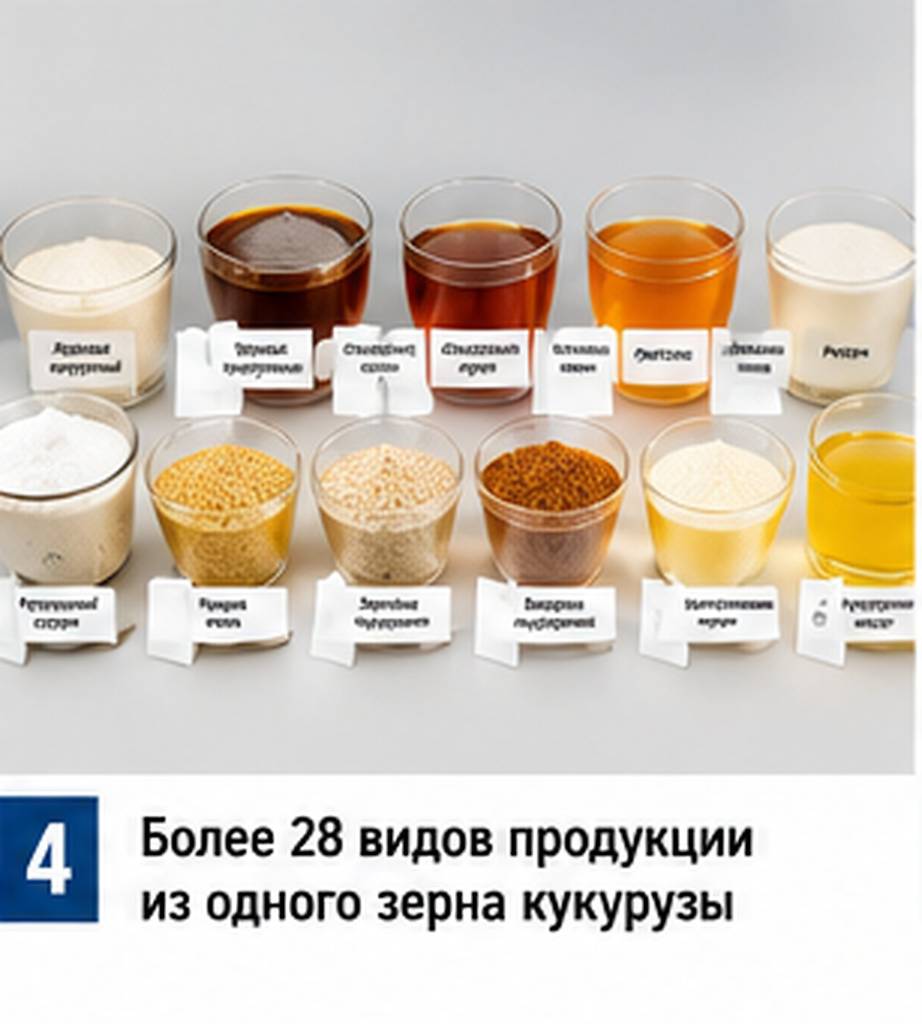 Продукты глубокой переработки кукурузы